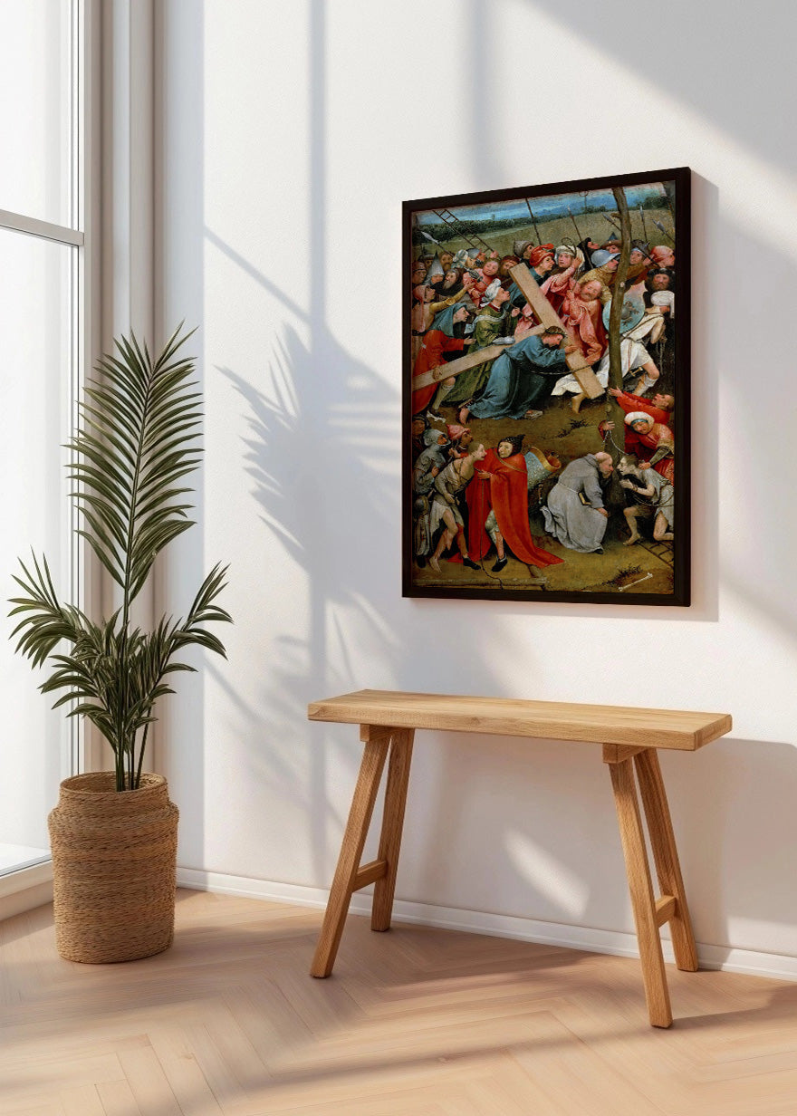 Cuadro Jesús cargando con la cruz (El Bosco)