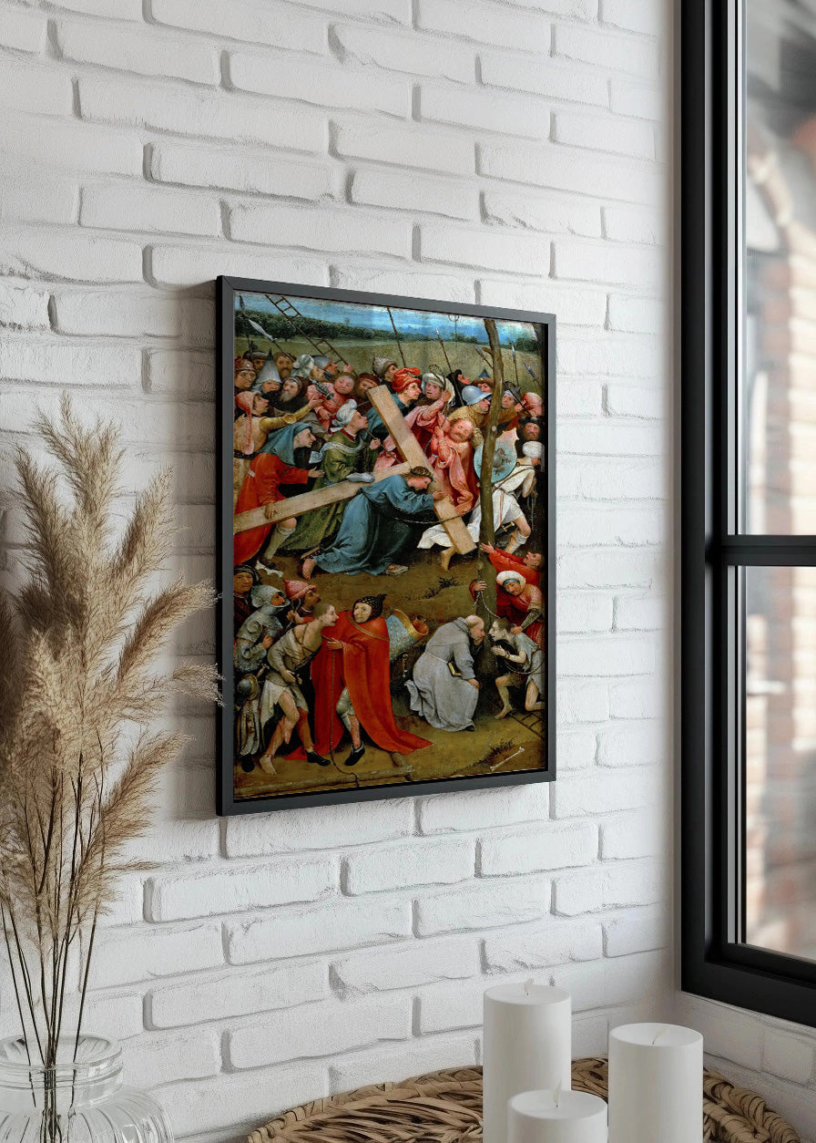 Cuadro Jesús cargando con la cruz (El Bosco)