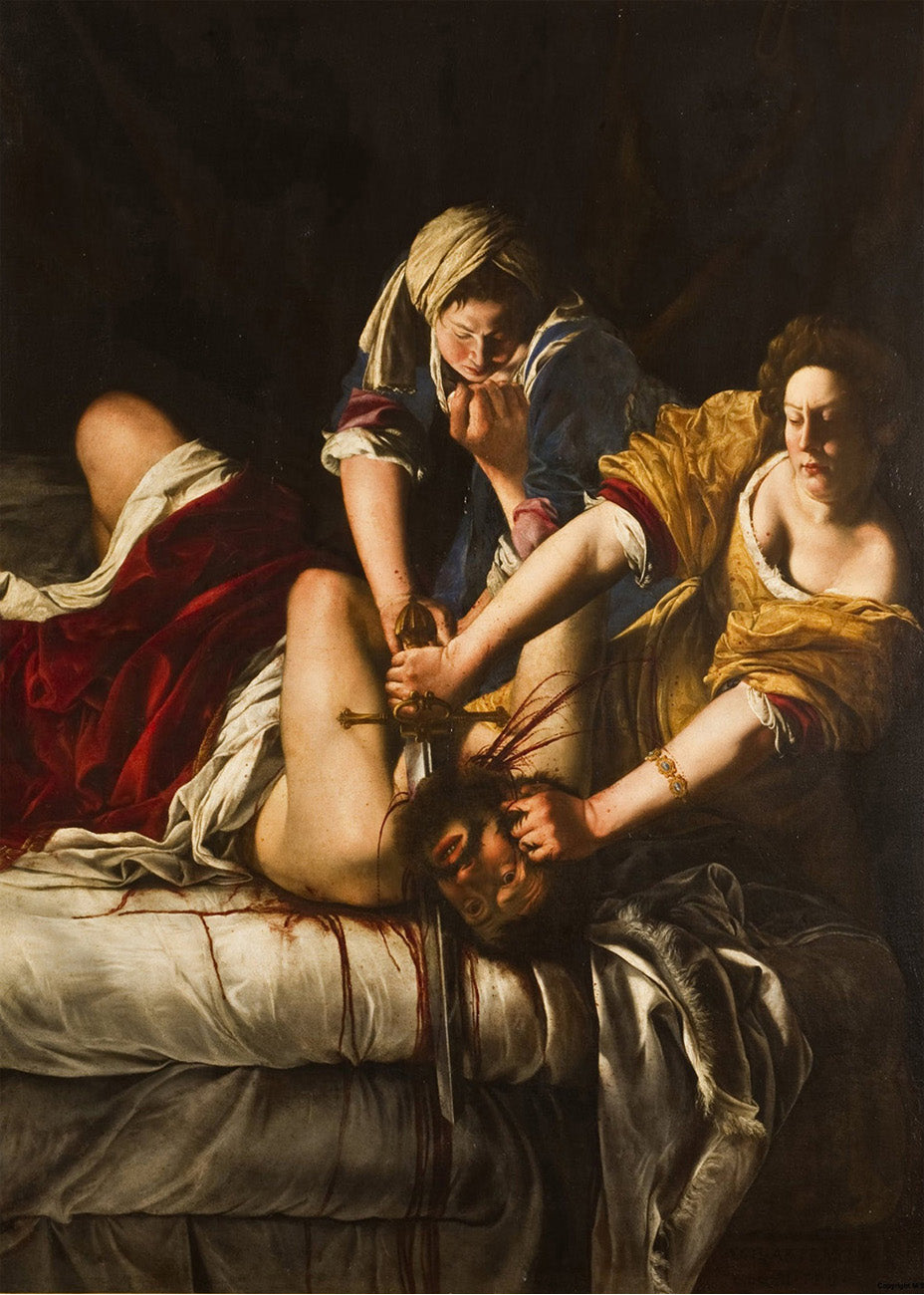 Cuadro Judith decapitando a Holofernes (Artemisa Gentileschi)