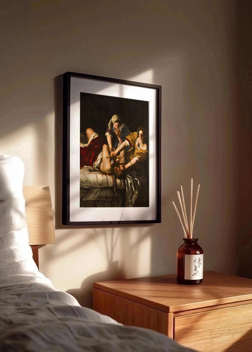 Cuadro Judith decapitando a Holofernes (Artemisa Gentileschi)