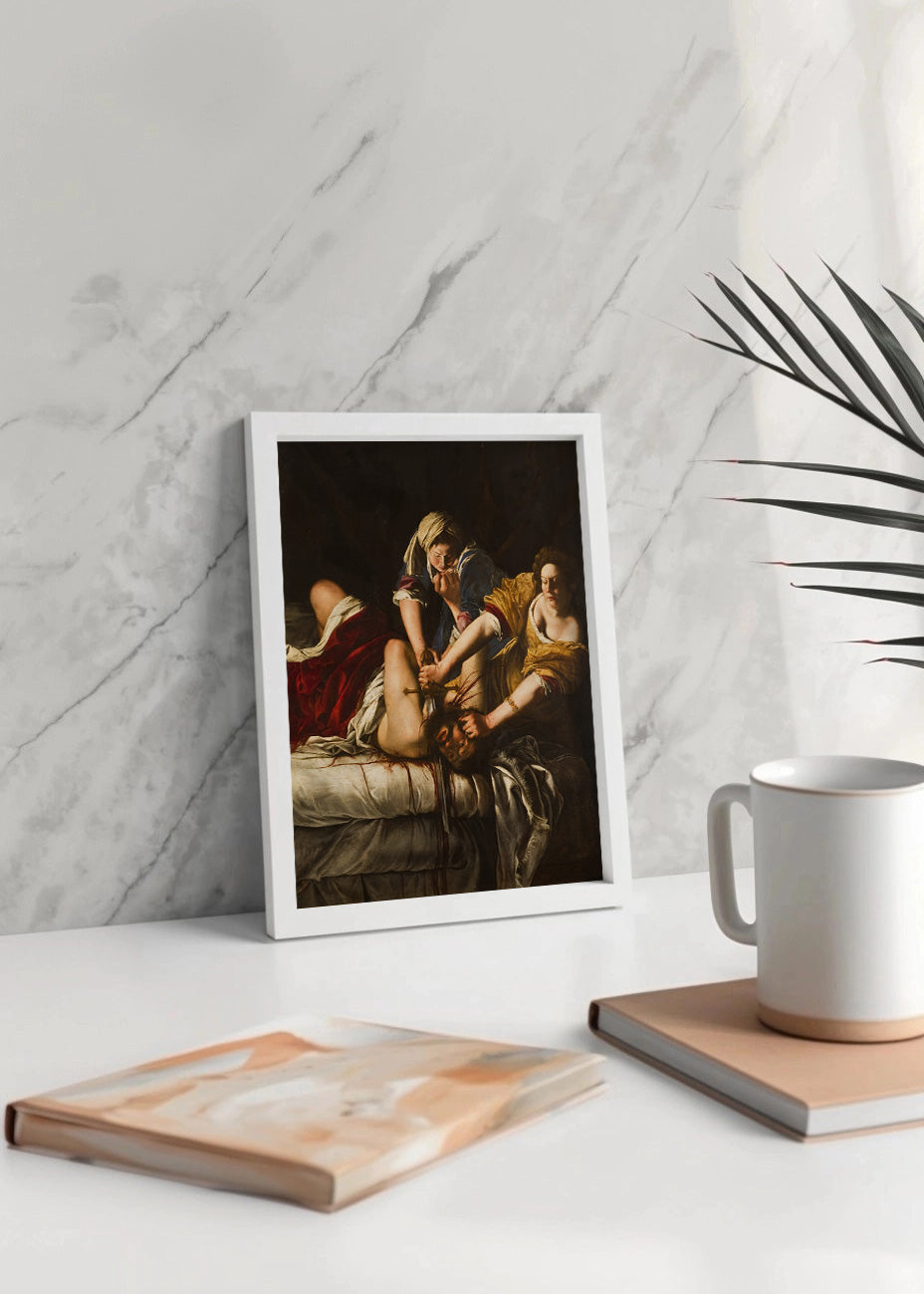 Cuadro Judith decapitando a Holofernes (Artemisa Gentileschi)
