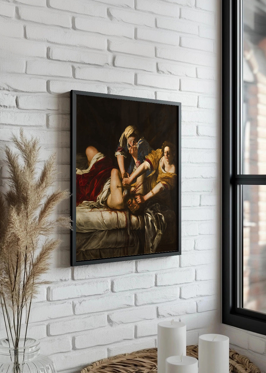 Cuadro Judith decapitando a Holofernes (Artemisa Gentileschi)