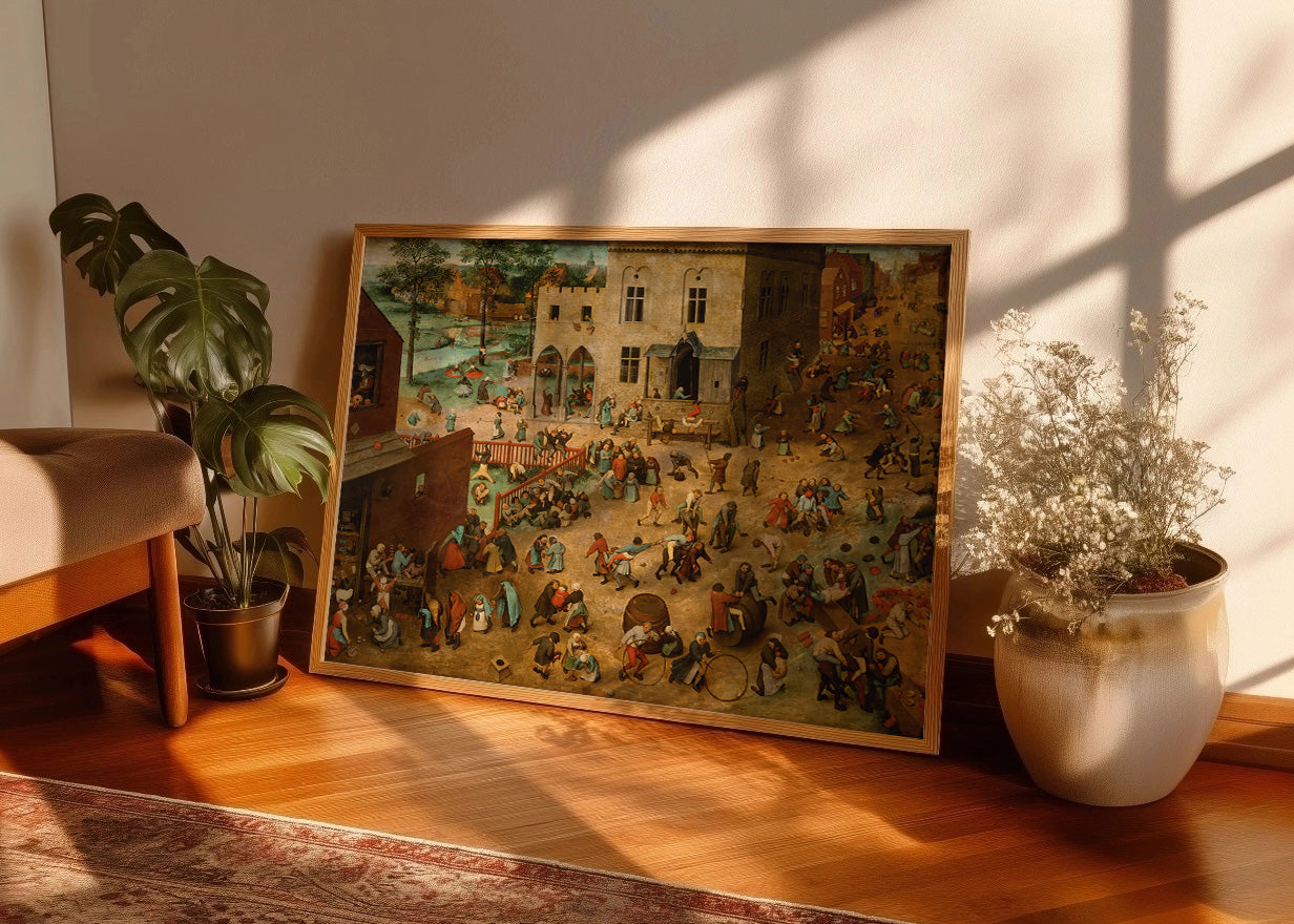 Cuadro Juegos de niños (Pieter Brueghel el Viejo)