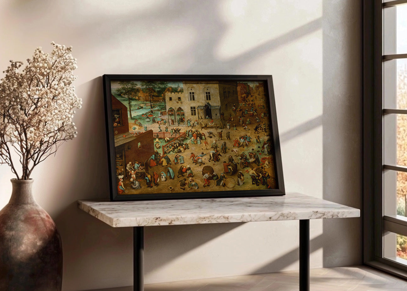 Cuadro Juegos de niños (Pieter Brueghel el Viejo)