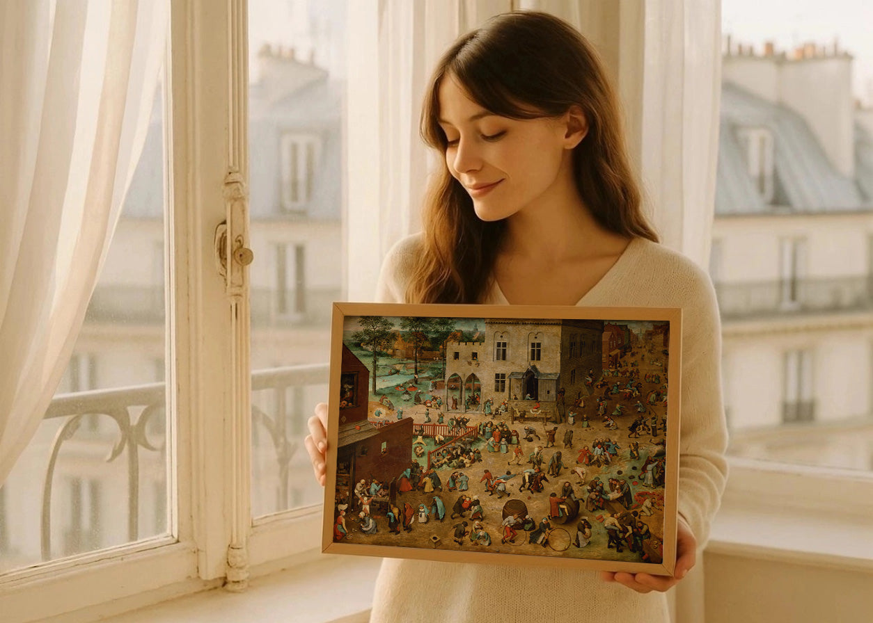 Cuadro Juegos de niños (Pieter Brueghel el Viejo)