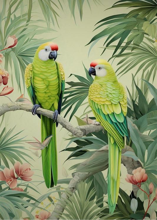 Cuadro Jungle parrots