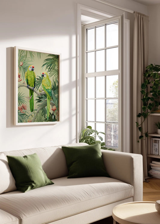 Cuadro Jungle parrots