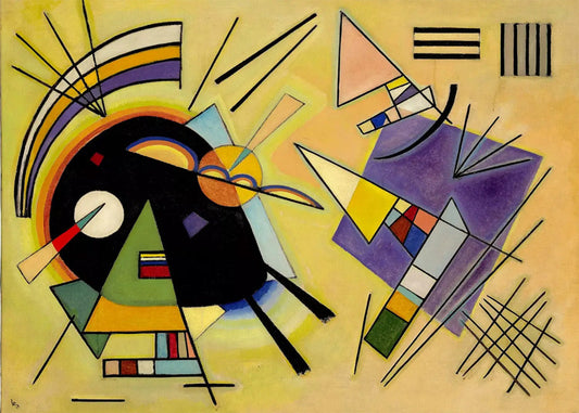 Cuadro Kandinsky Negro y violeta