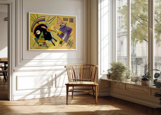 Cuadro Kandinsky Negro y violeta