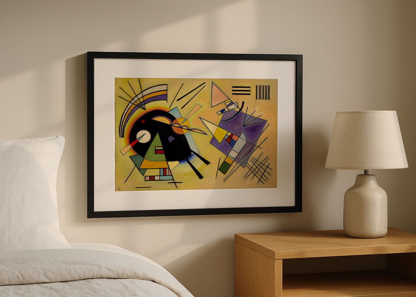 Cuadro Kandinsky Negro y violeta
