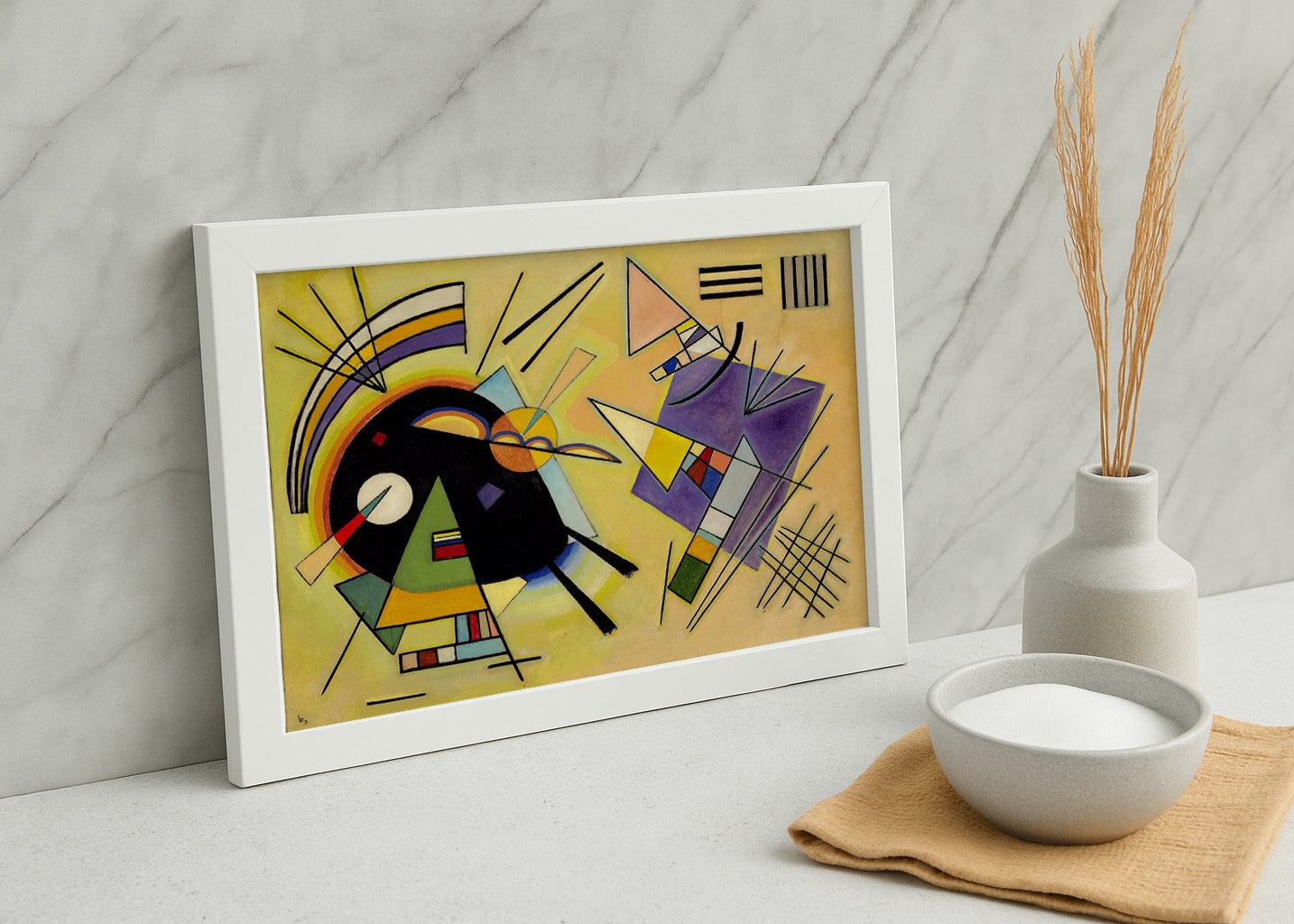 Cuadro Kandinsky Negro y violeta