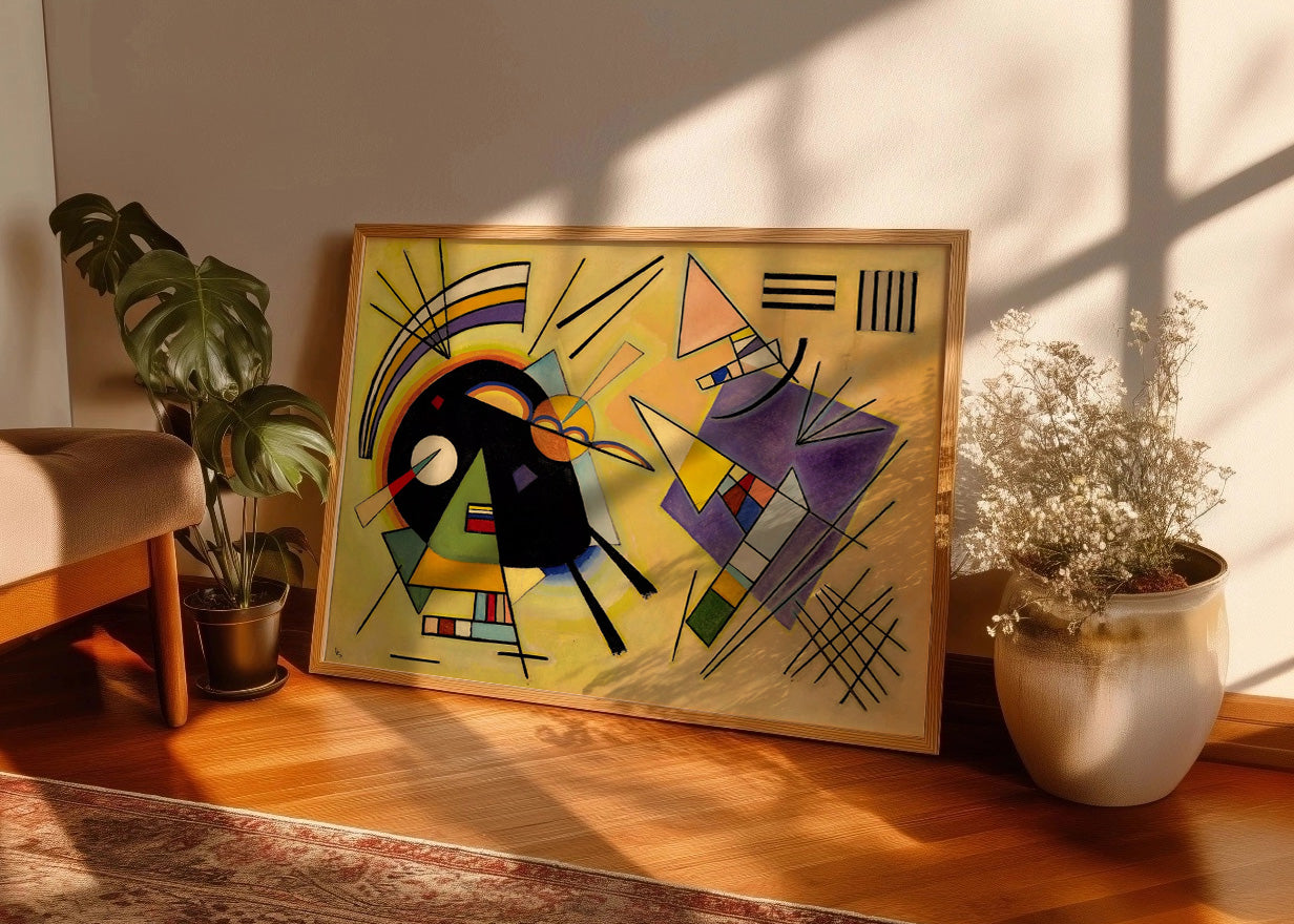 Cuadro Kandinsky Negro y violeta