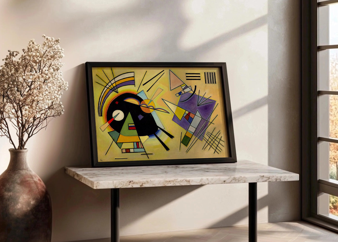Cuadro Kandinsky Negro y violeta