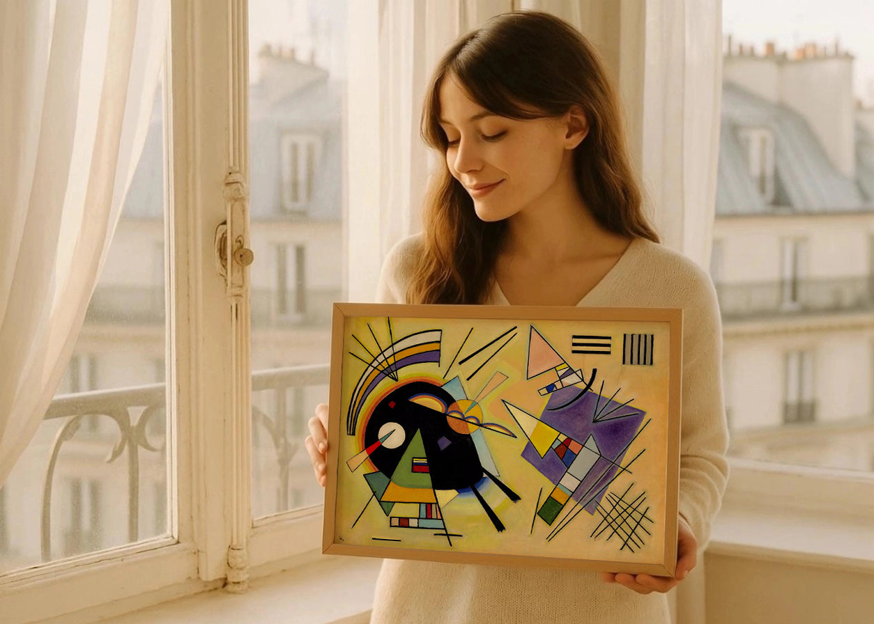 Cuadro Kandinsky Negro y violeta