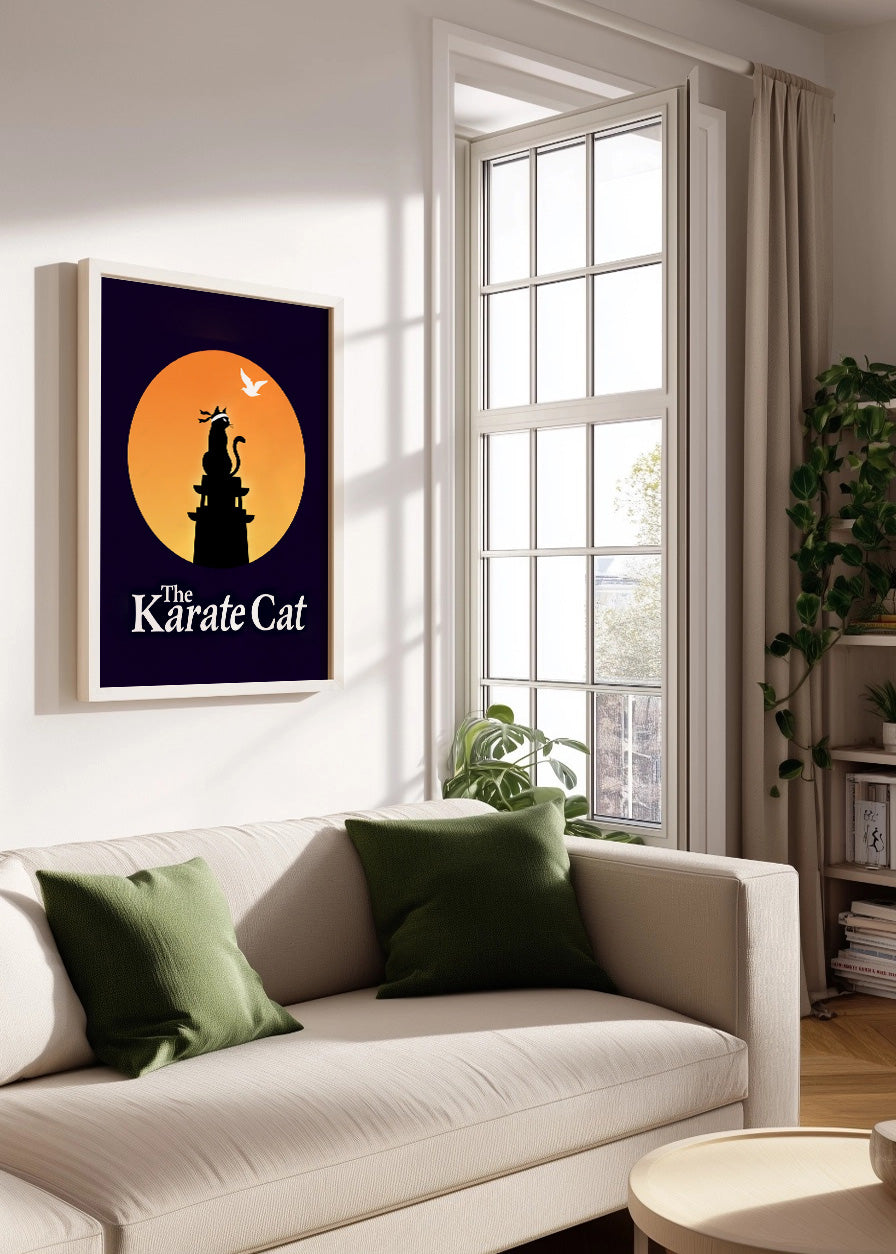Cuadro Karate Cat