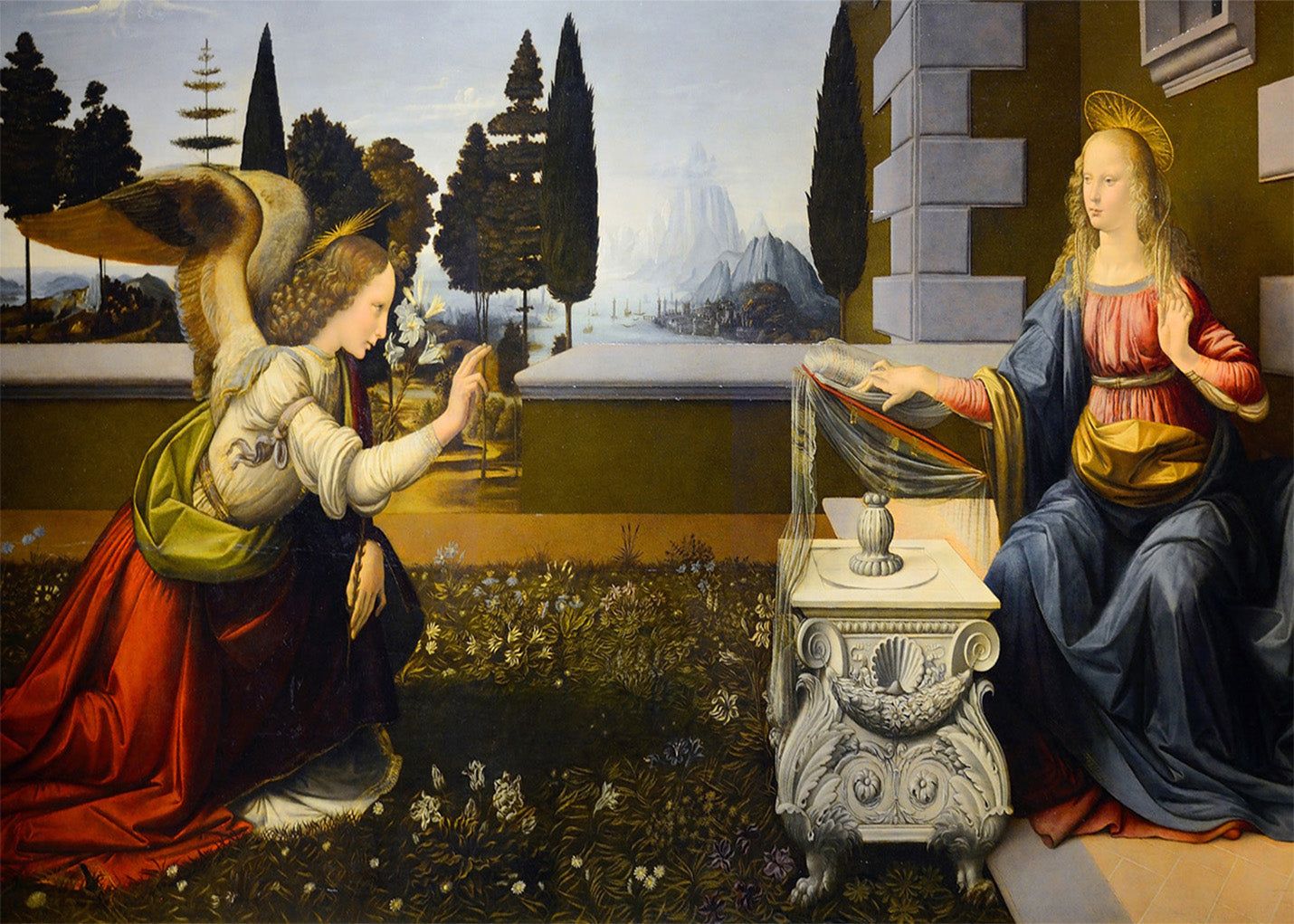 Cuadro La Anunciación (Leonardo Da Vinci)