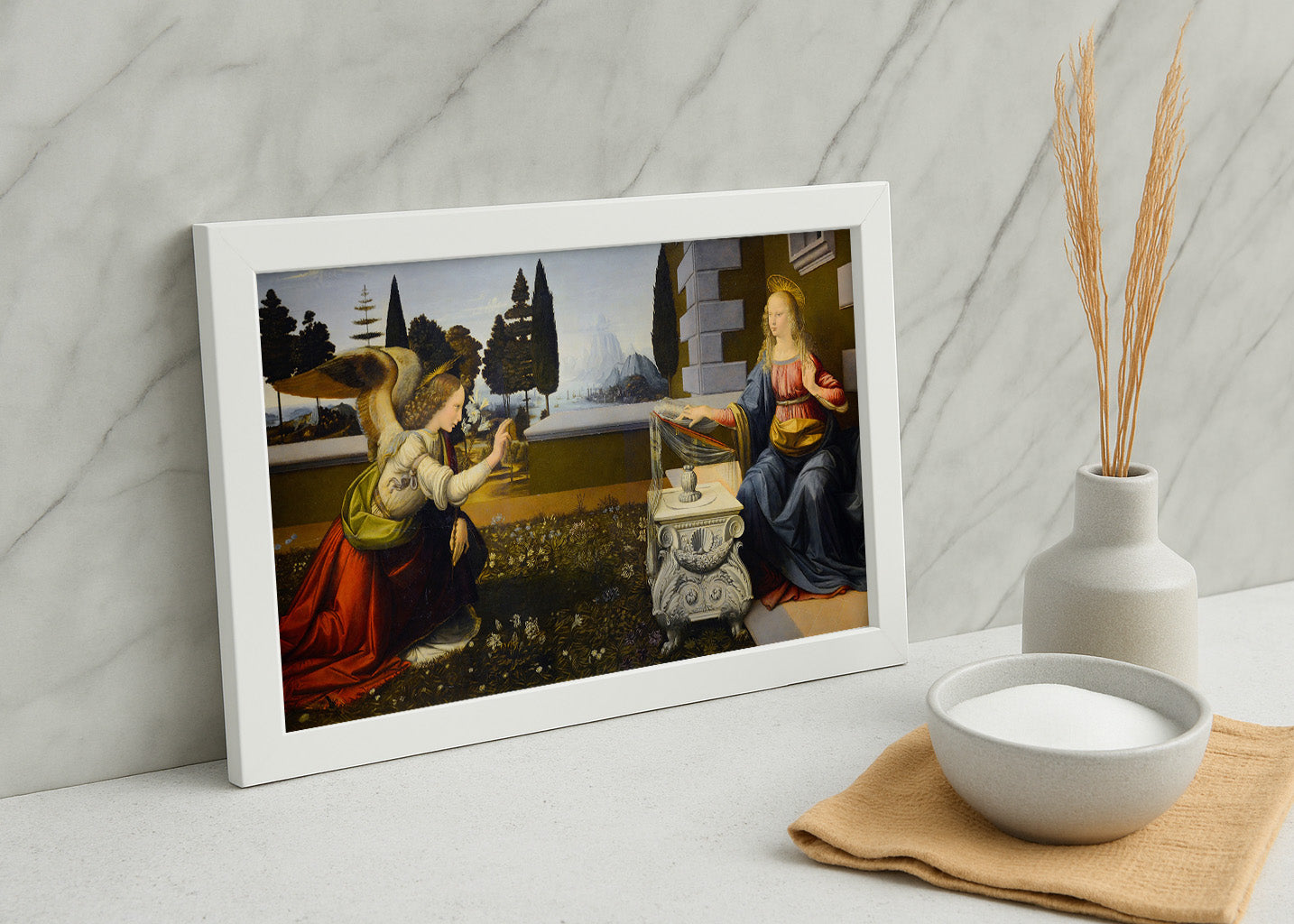 Cuadro La Anunciación (Leonardo Da Vinci)