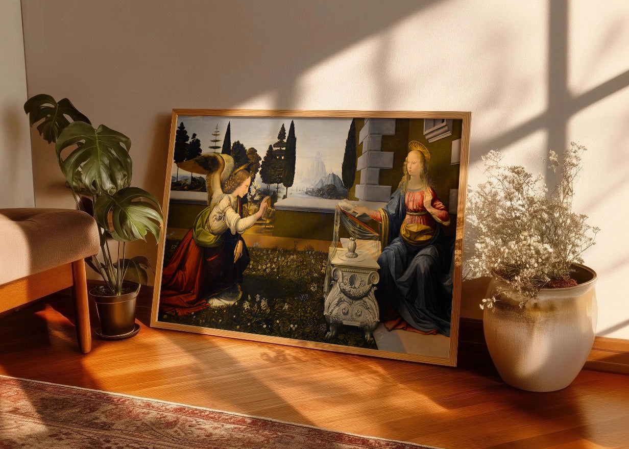 Cuadro La Anunciación (Leonardo Da Vinci)