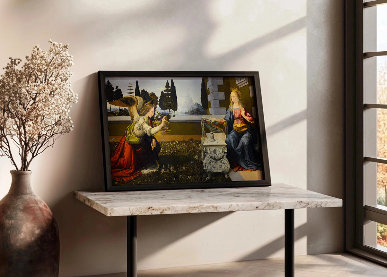 Cuadro La Anunciación (Leonardo Da Vinci)