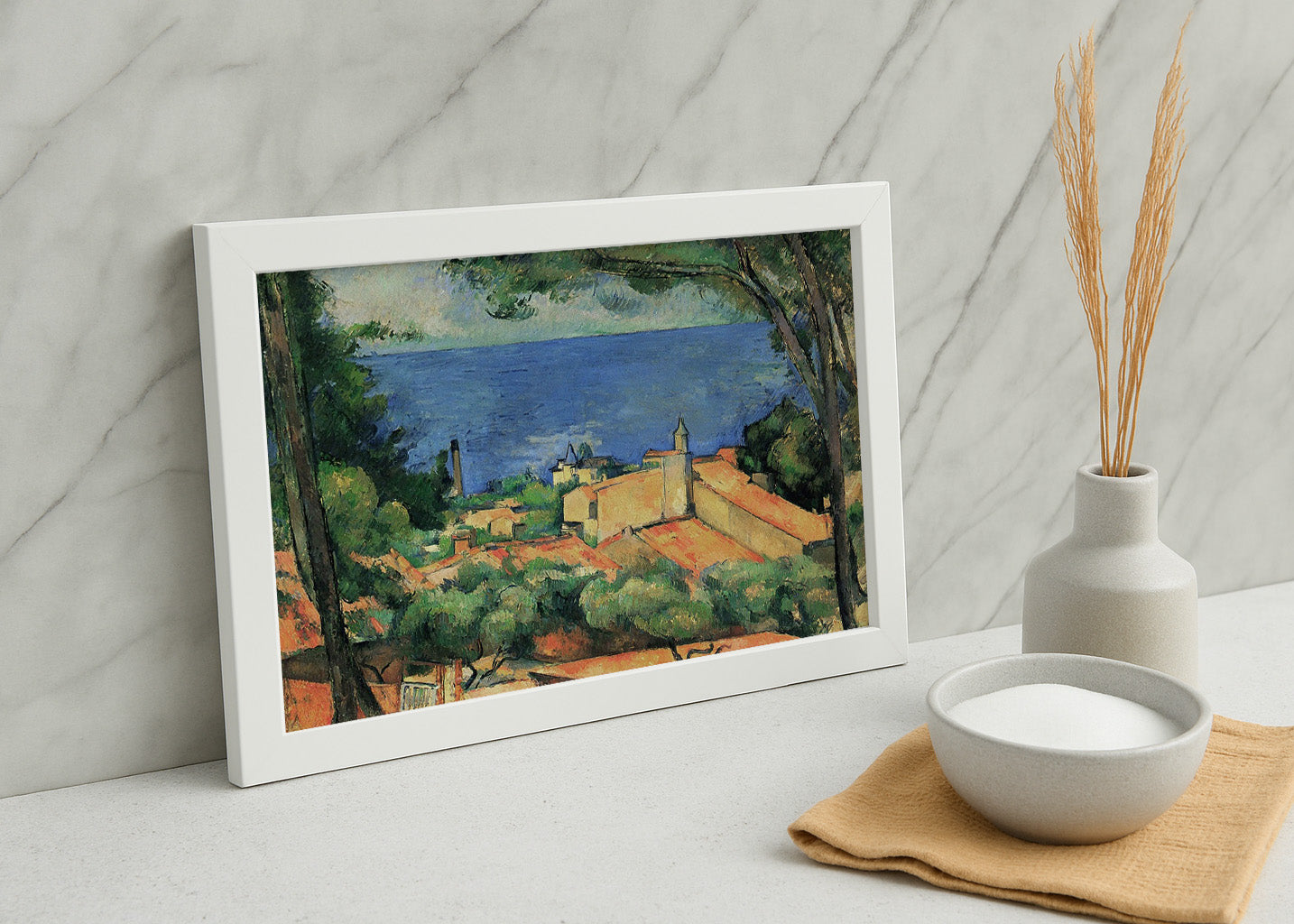 Cuadro La Bahía de L Estaque (Cezanne)