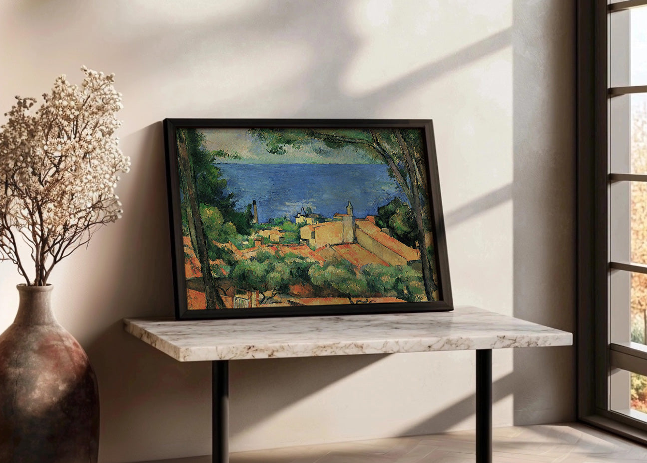 Cuadro La Bahía de L Estaque (Cezanne)