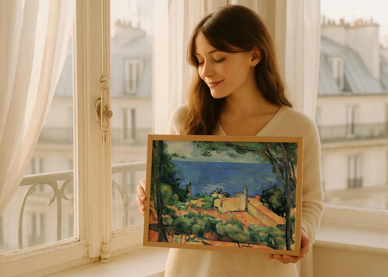 Cuadro La Bahía de L Estaque (Cezanne)