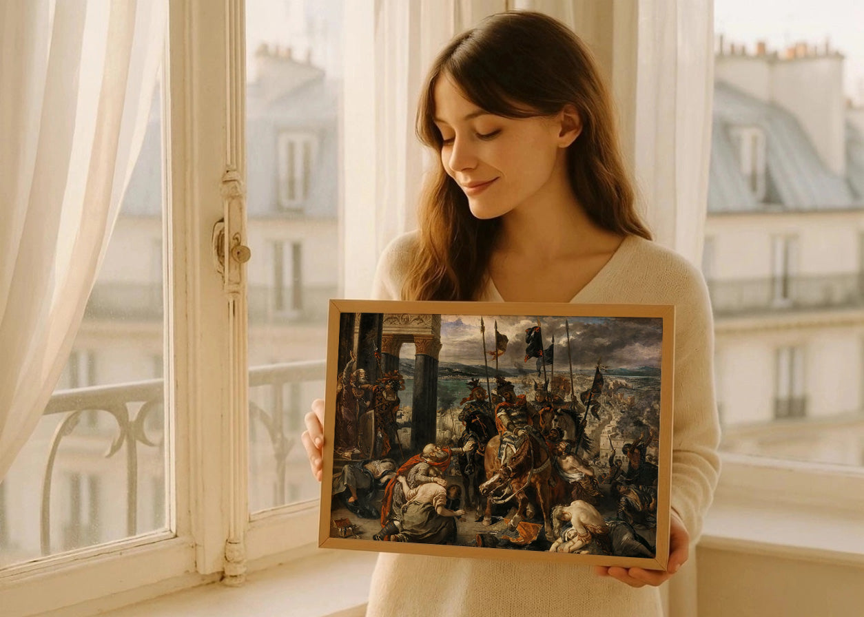 Cuadro La Entrada de los Cruzados en Constantinopla (Eugene Delacroix)