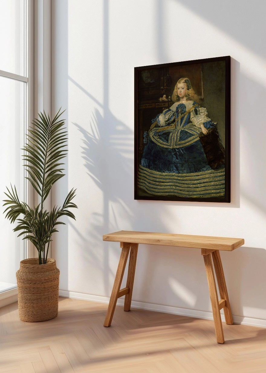 Cuadro La Infanta Margarita en azul (Diego Velázquez)