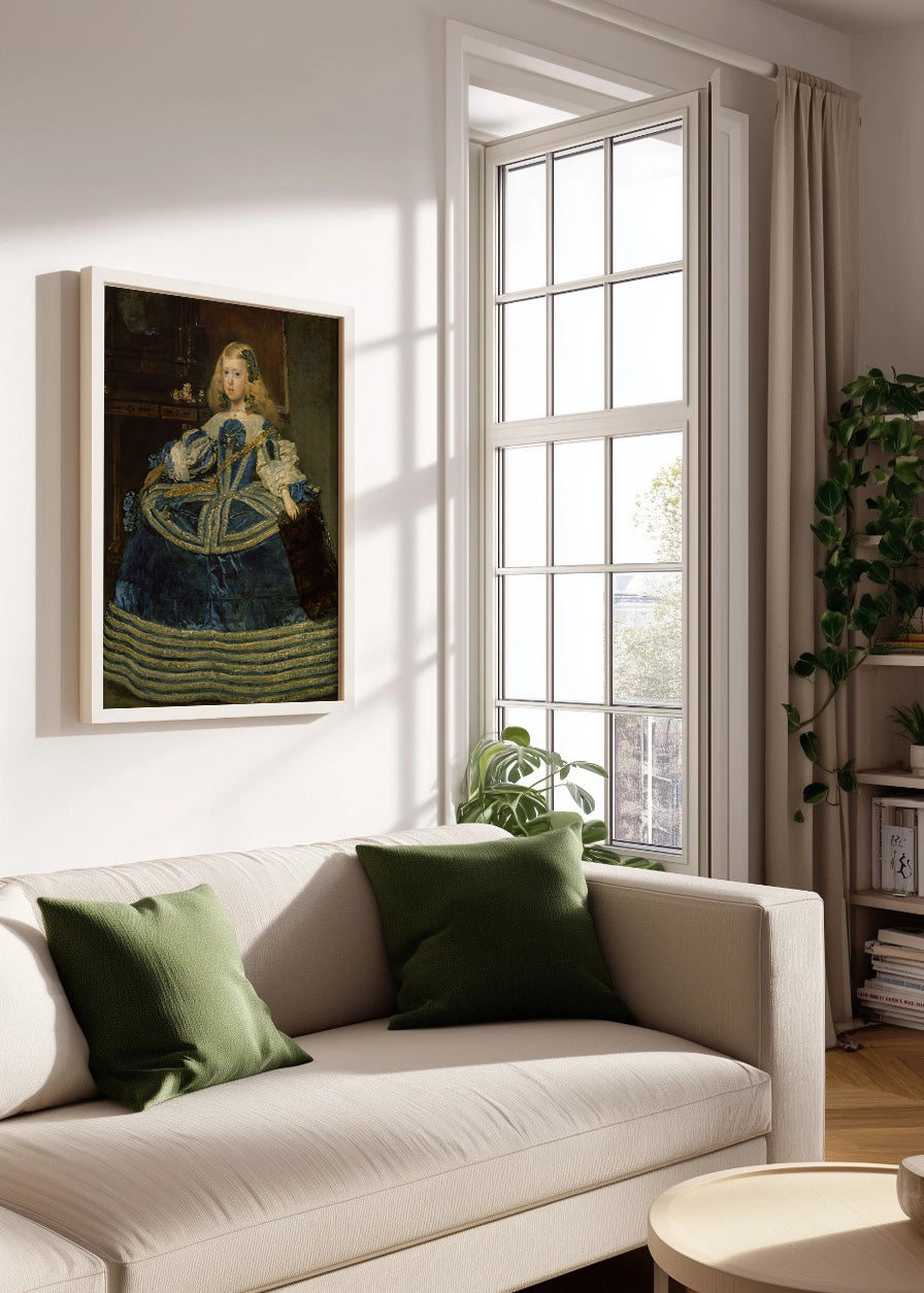 Cuadro La Infanta Margarita en azul (Diego Velázquez)