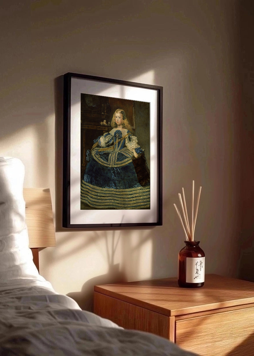 Cuadro La Infanta Margarita en azul (Diego Velázquez)
