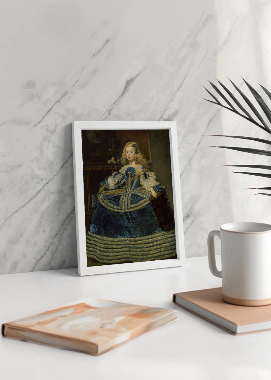 Cuadro La Infanta Margarita en azul (Diego Velázquez)