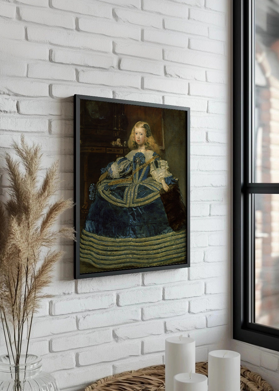 Cuadro La Infanta Margarita en azul (Diego Velázquez)