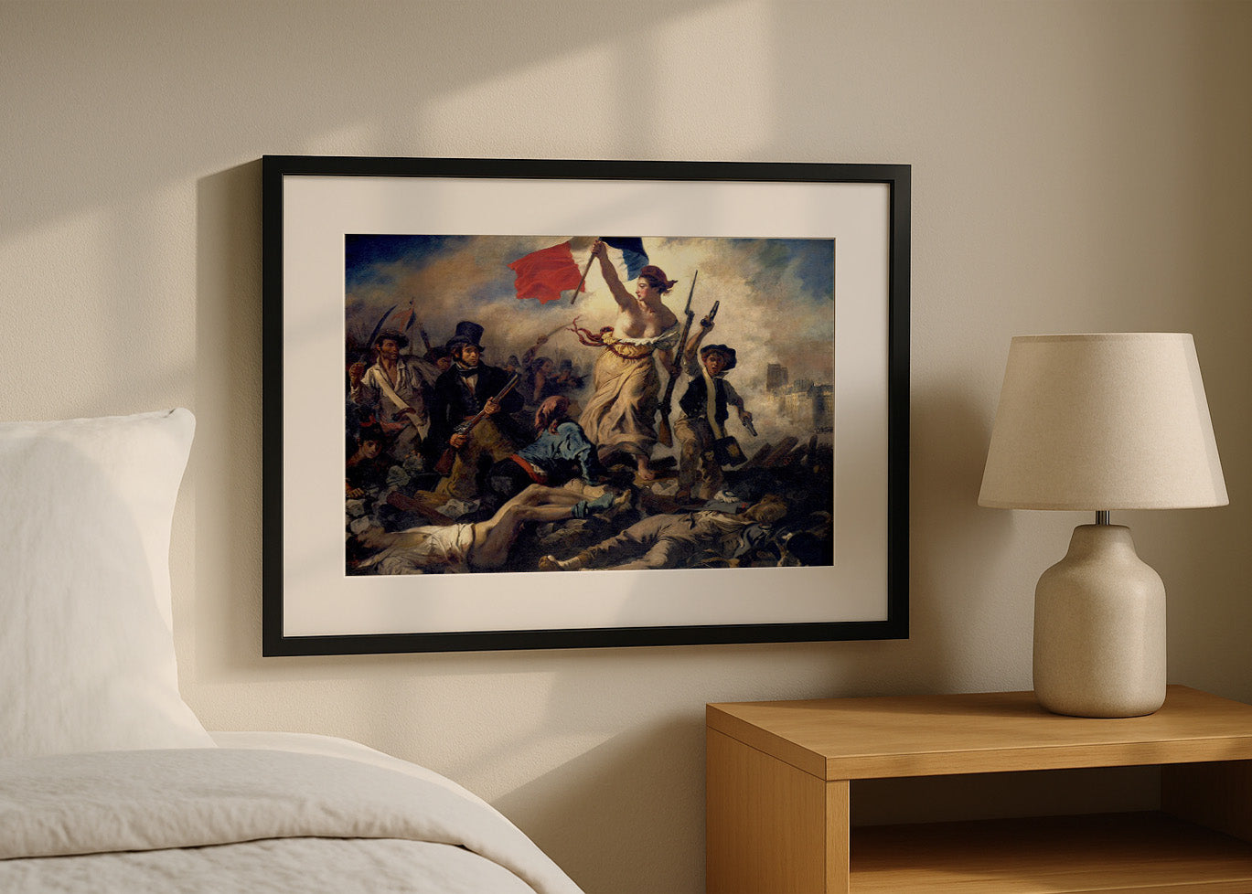 Cuadro La Libertad guiando al pueblo (Eugène Delacroix)