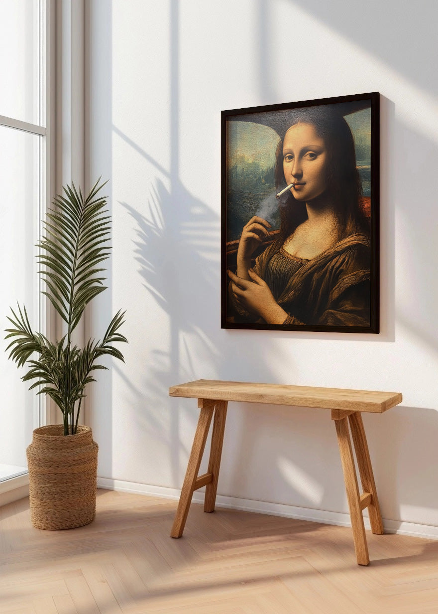 La Mona Lisa fumando