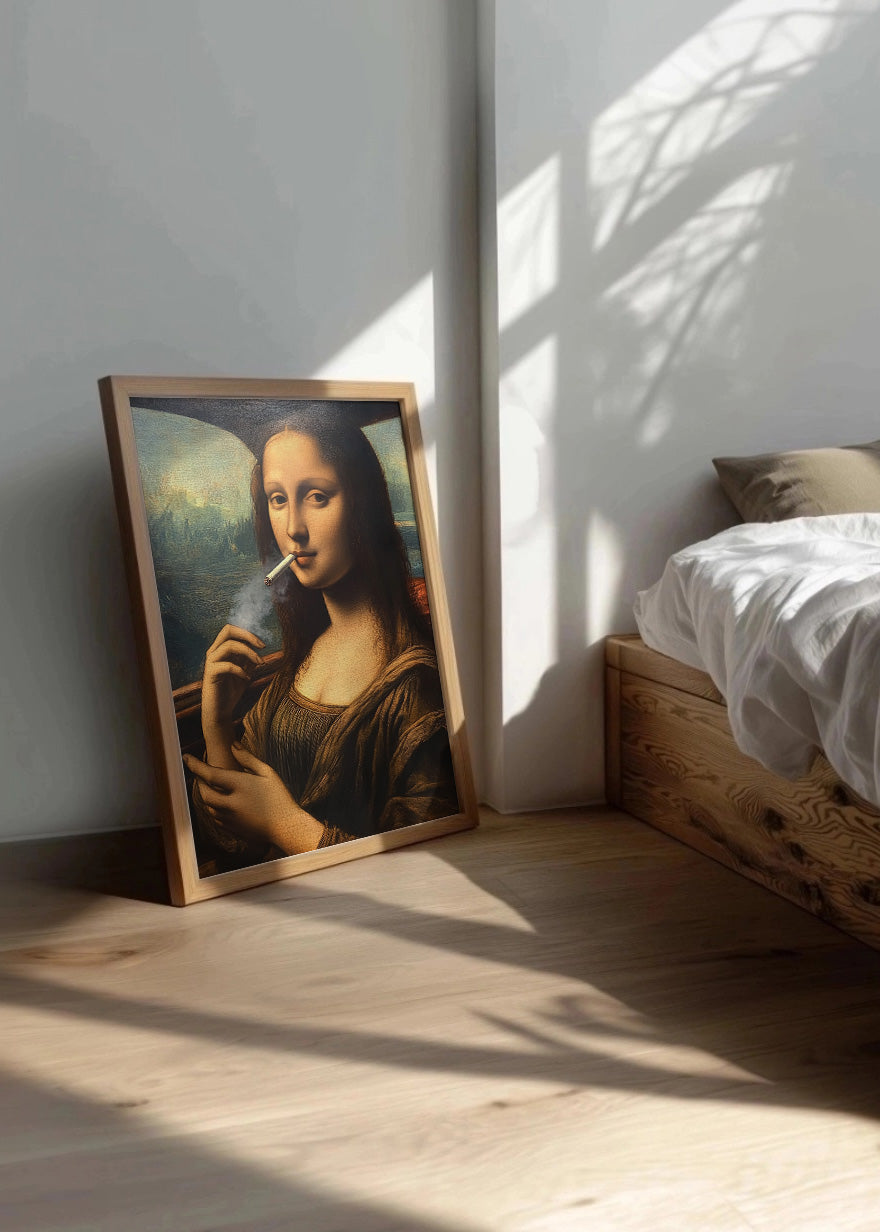 La Mona Lisa fumando