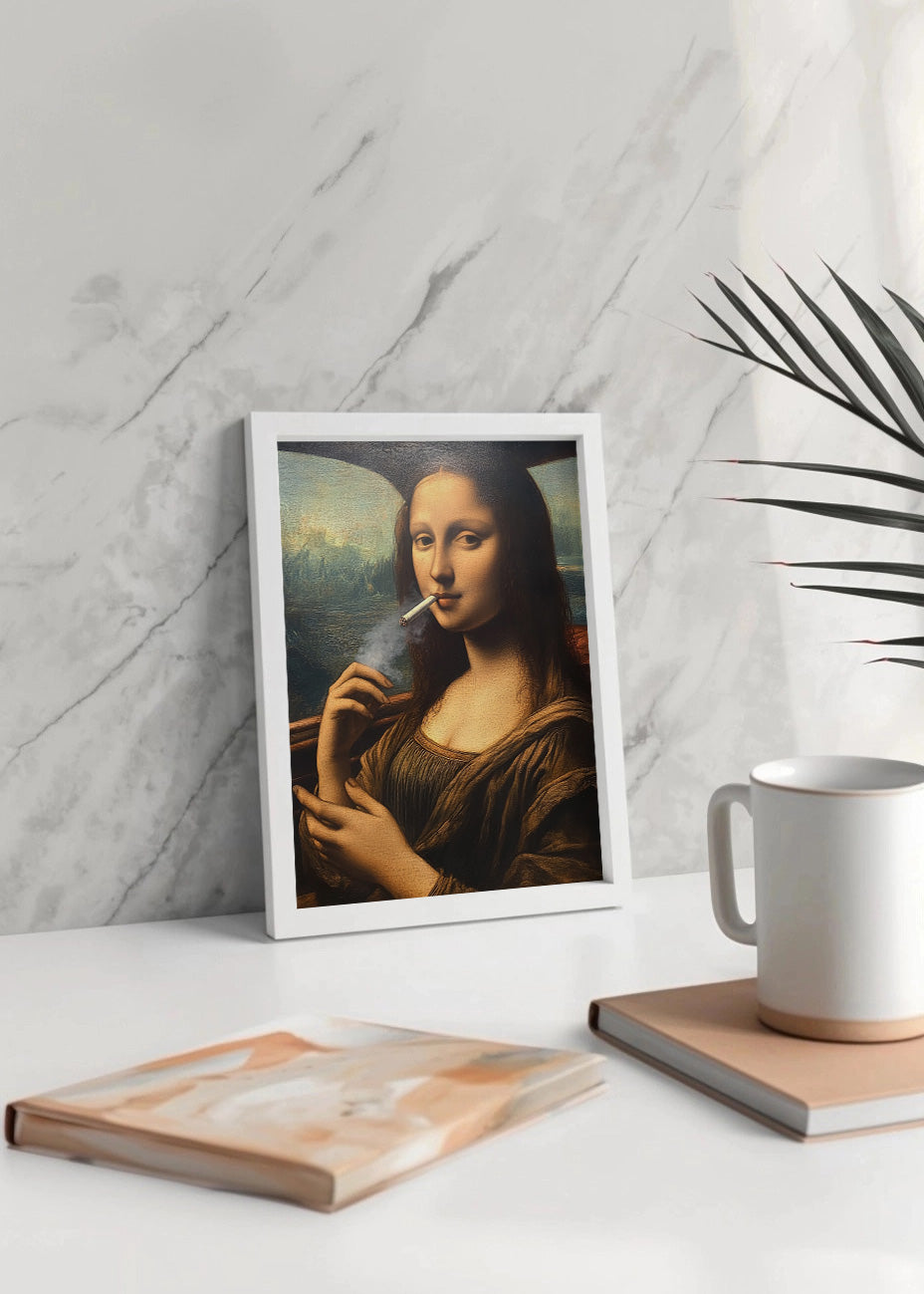 La Mona Lisa fumando