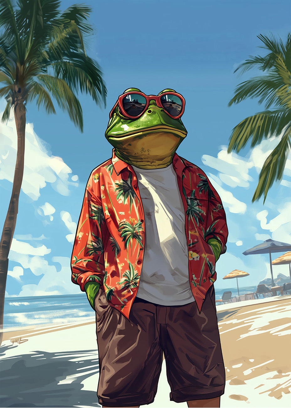 Cuadro La Rana Pepe chill