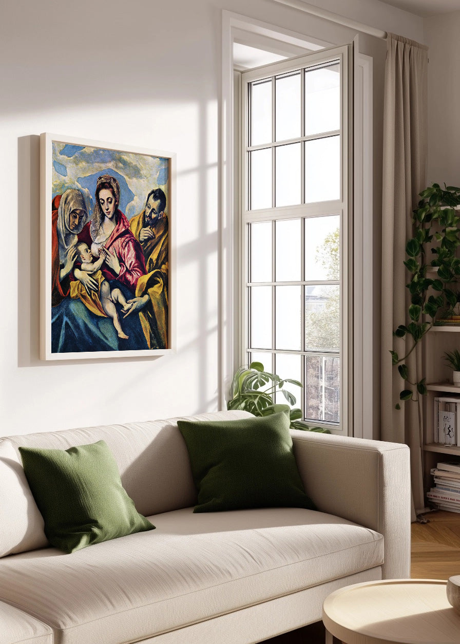 Cuadro La Sagrada Familia con Santa Ana (El Greco)