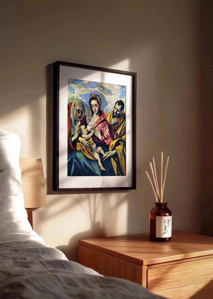 Cuadro La Sagrada Familia con Santa Ana (El Greco)