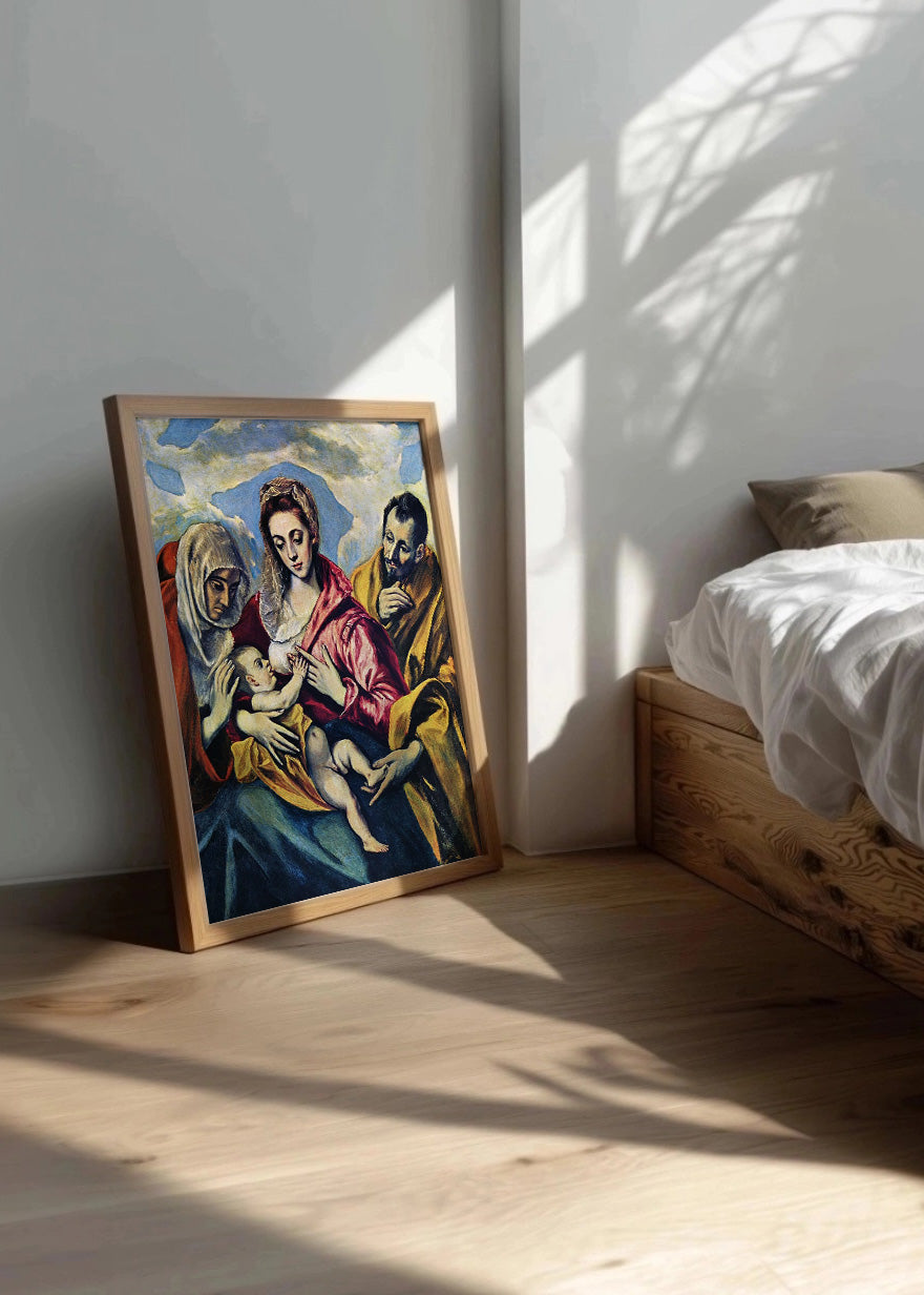 Cuadro La Sagrada Familia con Santa Ana (El Greco)