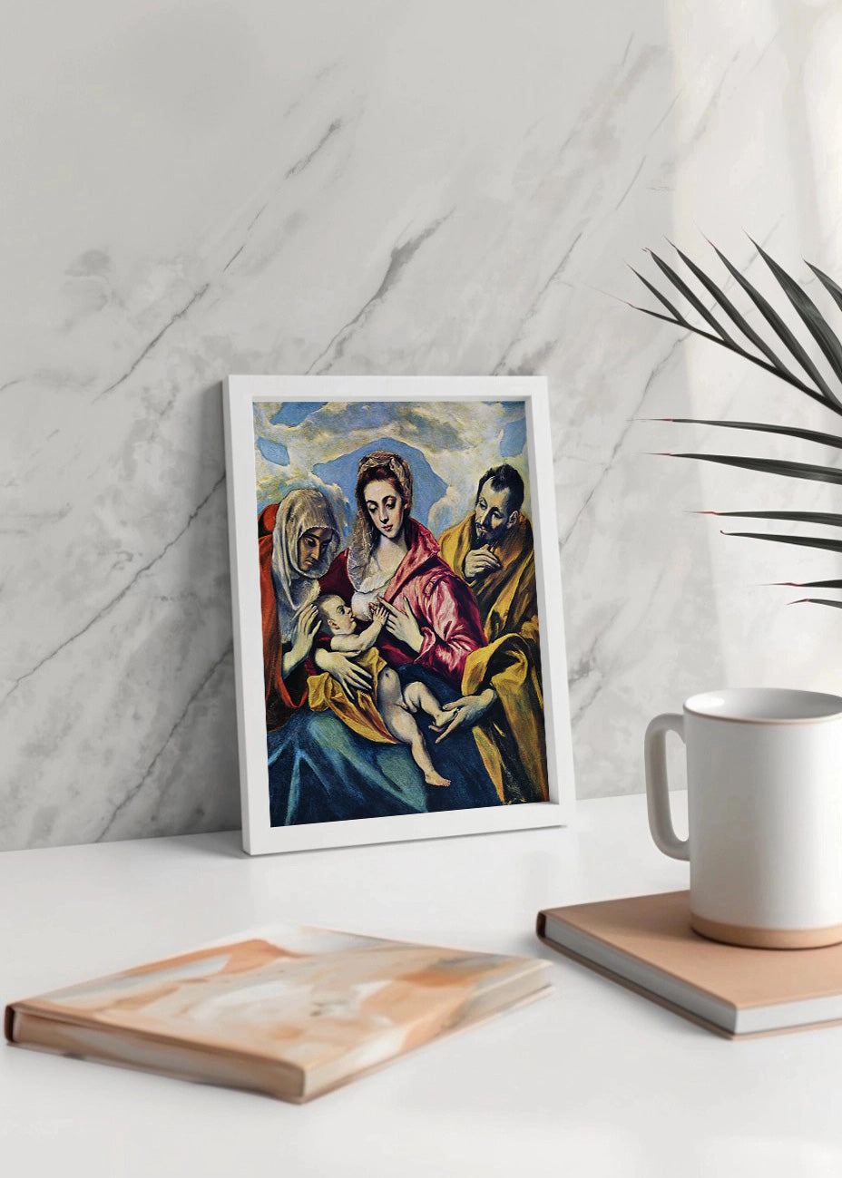 Cuadro La Sagrada Familia con Santa Ana (El Greco)