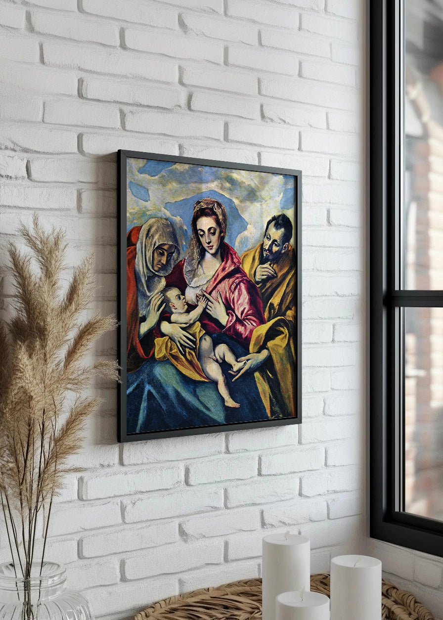 Cuadro La Sagrada Familia con Santa Ana (El Greco)