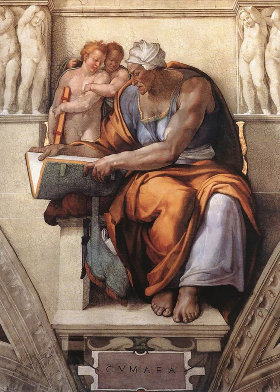 Cuadro La Sibila Cumana (Miguel Ángel - Michelangelo)