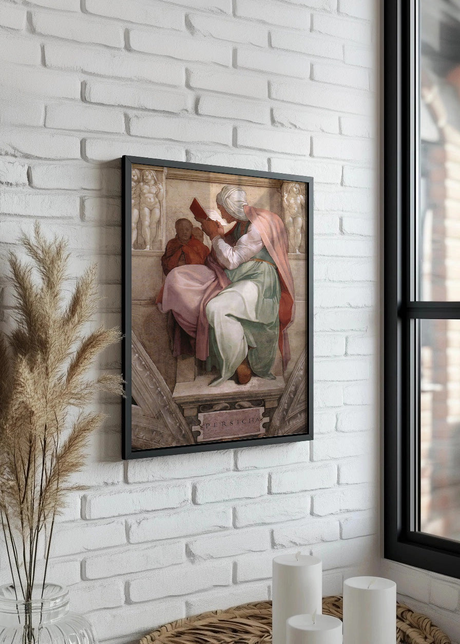 Cuadro La Sibila Pérsica (Miguel Ángel - Michelangelo)