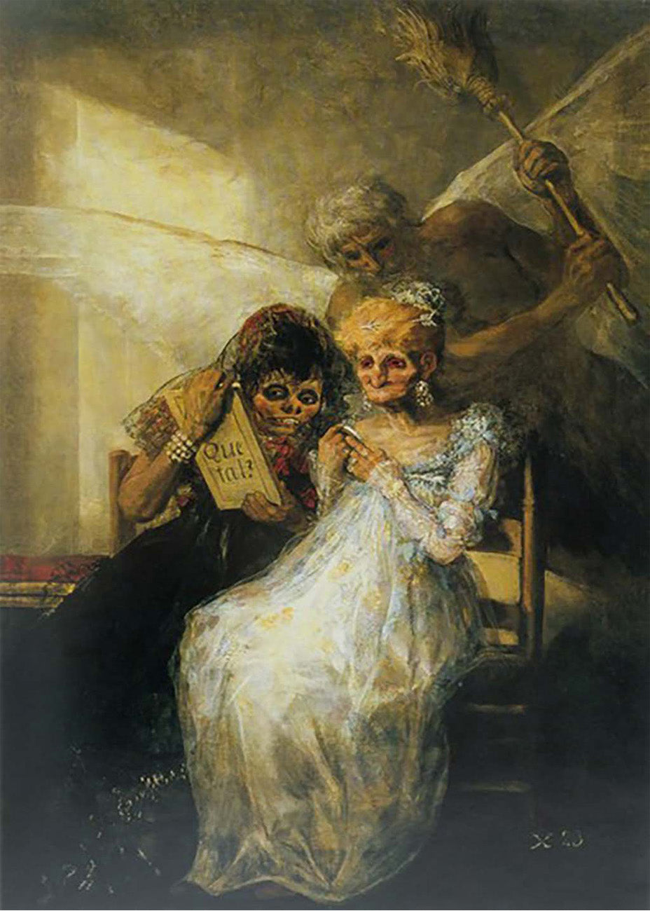 Cuadro Las Viejas (Francisco de Goya)