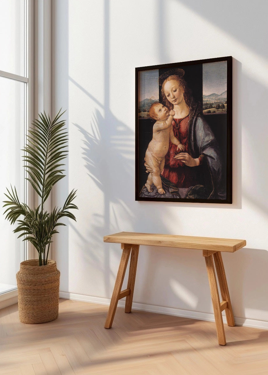 Cuadro La Virgen de la Granada - Madonna Dreyfus (Leonardo Da Vinci)