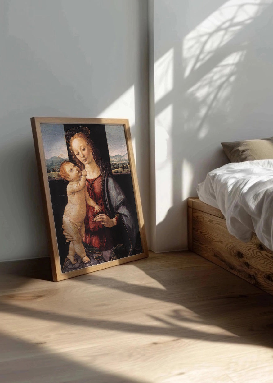 Cuadro La Virgen de la Granada - Madonna Dreyfus (Leonardo Da Vinci)