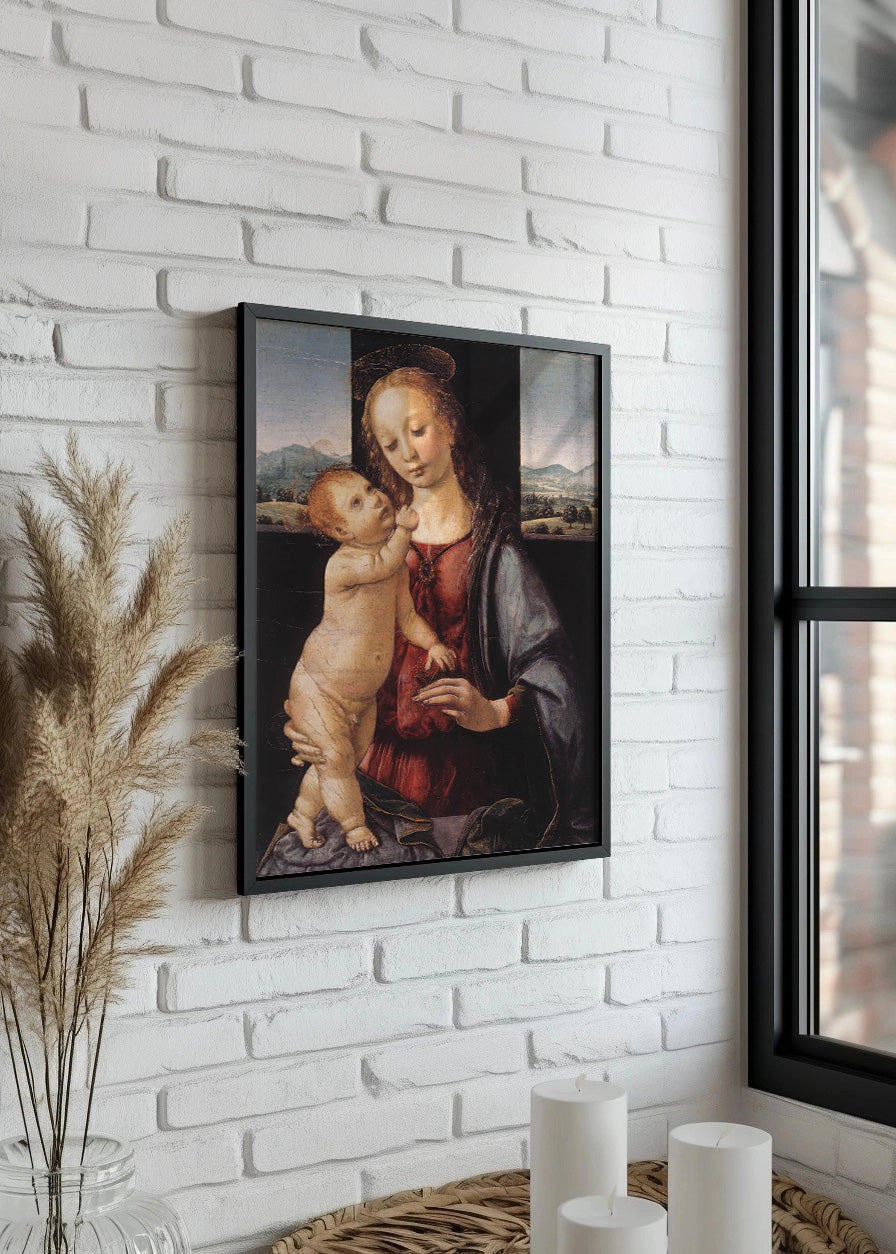 Cuadro La Virgen de la Granada - Madonna Dreyfus (Leonardo Da Vinci)