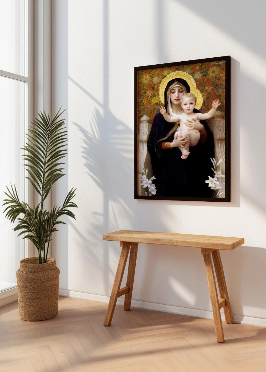 Cuadro La Virgen de los Lirios (Bouguereau)