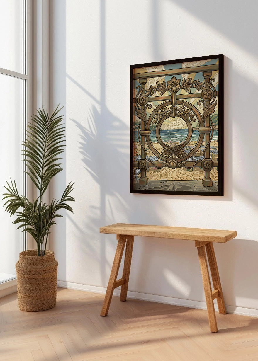 Cuadro La Concha de Donostia - Art Nouveau